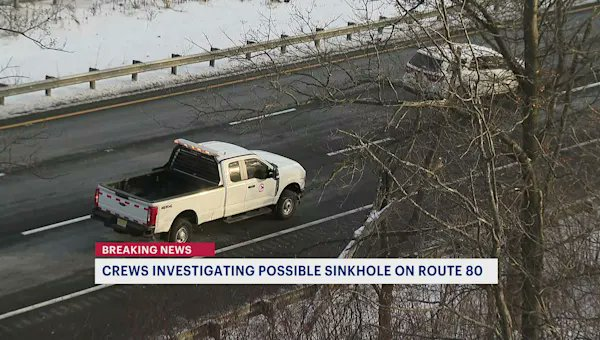 Route 80 Accident; I-80 East in Morris County Closed Due to Potential Sinkhole; Use Alternate Routes