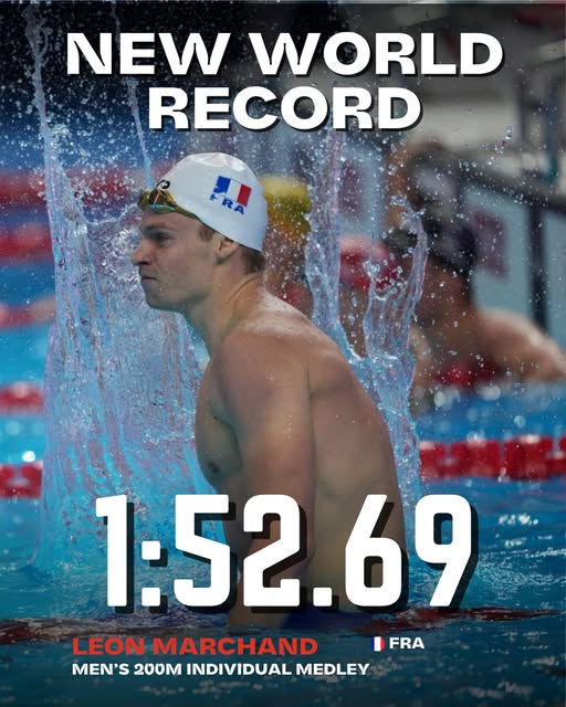 Léon Marchand Shatters World Record in 200m Individual Medley at 2025 World Championships