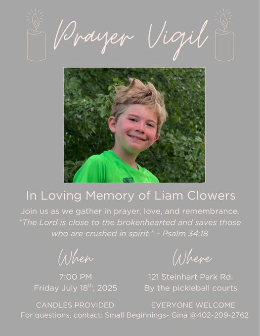 Heartbreaking Loss of Young Liam Clowers Leaves Nebraska Community in Mourning