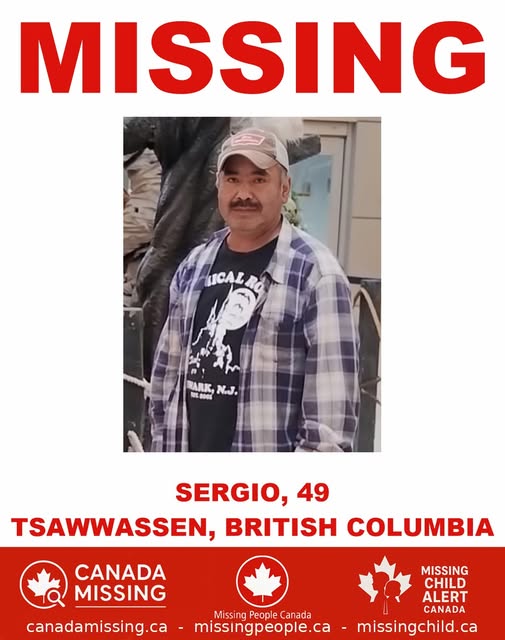 Missing Man in Tsawwassen, British Columbia – Public Assistance Requested