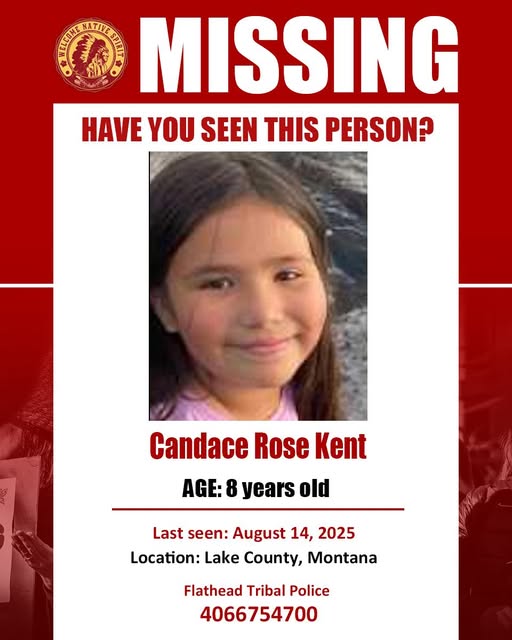 8-Year-Old Candace Rose Kent Missing from Lake County, Montana: Public Help Needed