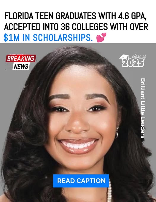 Florida Teen Graduates With 4.6 GPA, Accepted Into 36 Colleges With Over $1M in Scholarships