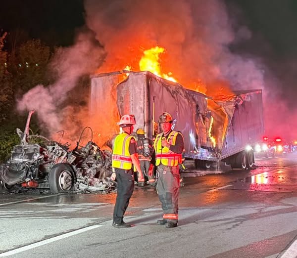 Massive Delays on I-40 East in Mt. Juliet, TN, Due to Tractor-Trailer Fire and Multiple Crashes