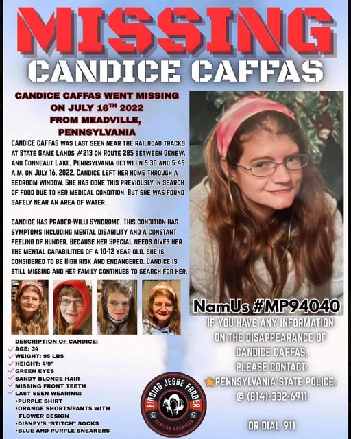 The Mysterious Disappearance of Candice Caffus: A Case That Still Haunts Meadville