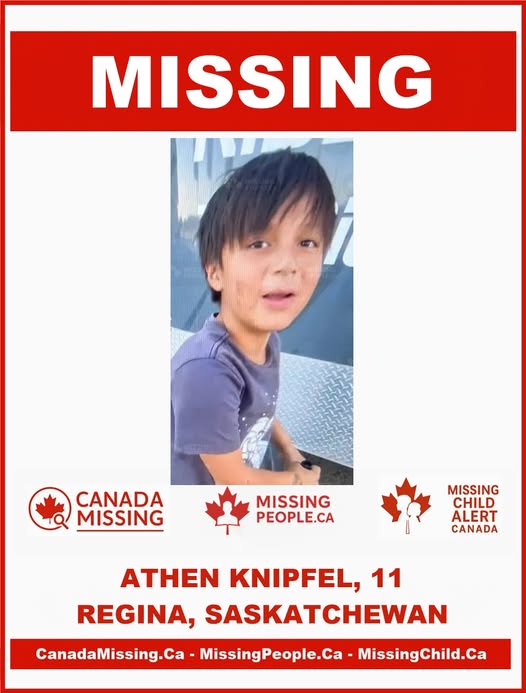 MISSING: 11-Year-Old Ethan Knipfel from Regina, Saskatchewan