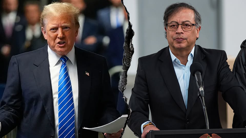 Trump Criticizes Colombian President Petro Over Drug Production, Vows New Tariffs