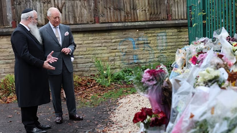 King Charles Visits Manchester Synagogue After Terror Attack, Showing Support for Jewish Community and Emergency Workers