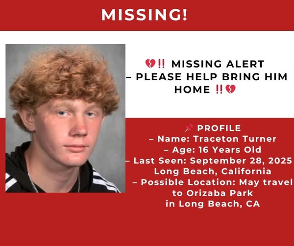 Missing Teen Alert: 16-Year-Old Treston Turner Vanishes in Long Beach, California — Family Pleads for Help