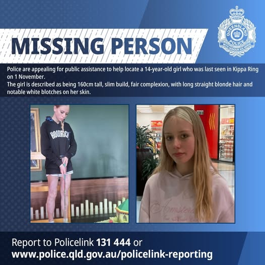 Missing Person Alert: 14-Year-Old Girl Missing from Kippa Ring